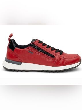 Ara Victoria Red Gore Tex Sneakers Athletic Shoes US 8 UK 5.5 Laces Side